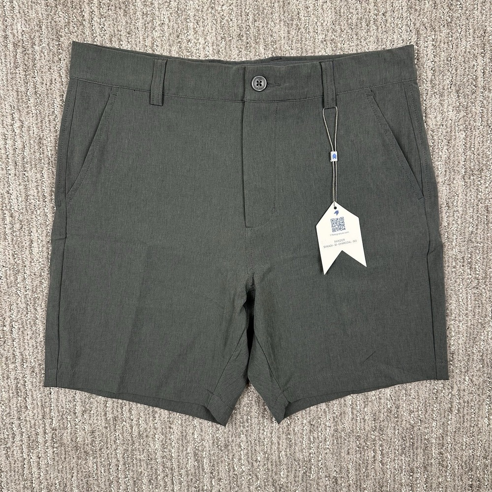 NWT 1764‎ Golf Shorts Mens 30 Gray 6" Inseam Xander Chino Performance Golf